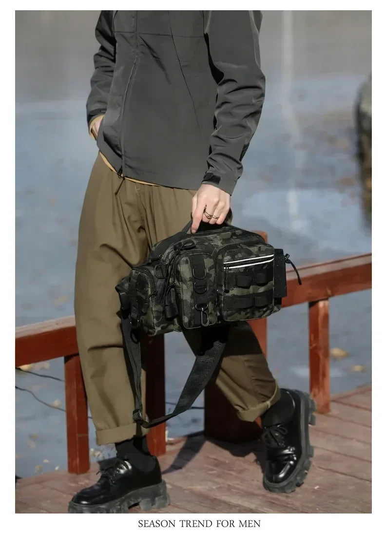 Ba lô Đựng Đồ Câu Cá Đa Năng Kèm Hộp & Giá Đỡ Cần