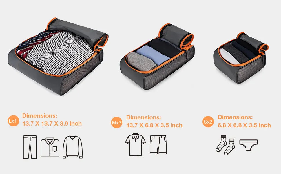 Bộ 6 Túi Đựng Đồ Du Lịch Thông Minh BAGSMART