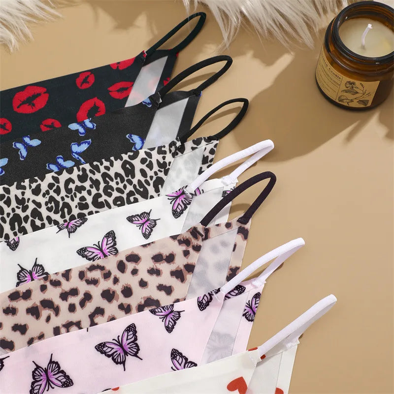 Quần Lót Lụa In Hoa Bướm Sexy Eo Thấp Nữ XS-XL