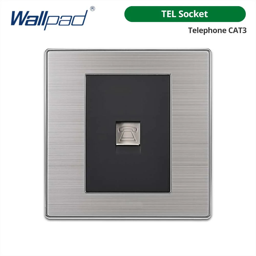 Công tắc đèn âm tường 2 chiều, thép không gỉ, LED.