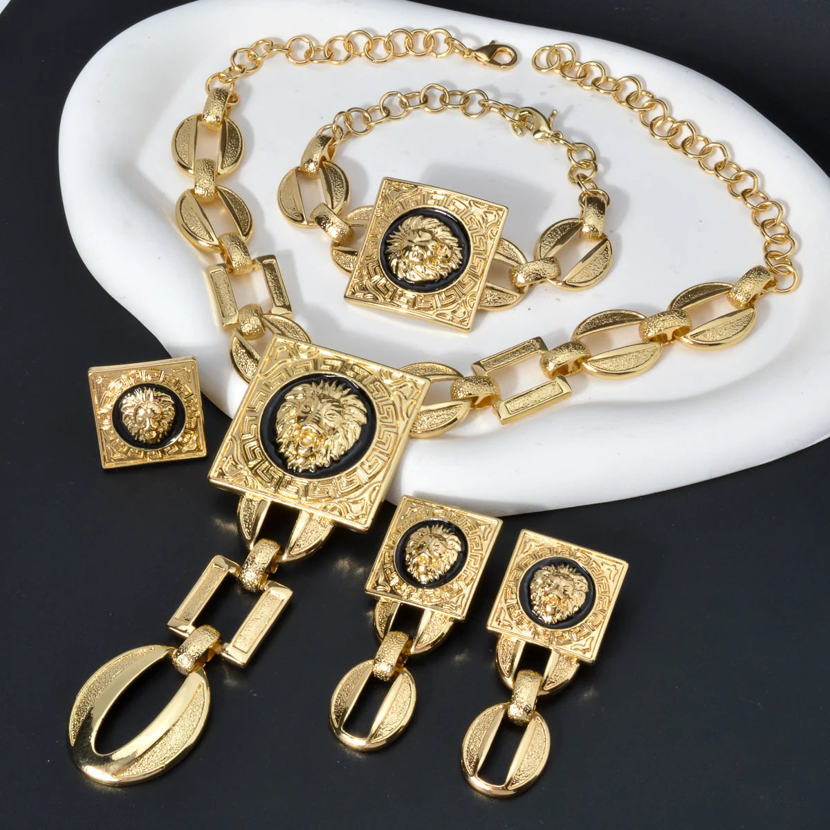 High Quality Gold Plated Jewelry Set African Wedding Dubai