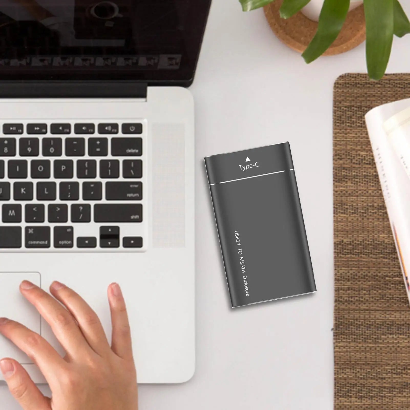 500GB Portable Hard Drive Connects to USB for Data Storage