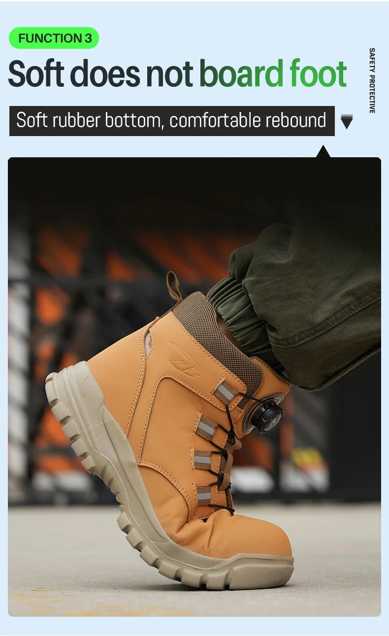 Industrial Safety Waterproof Leather Safety Shoes 2024