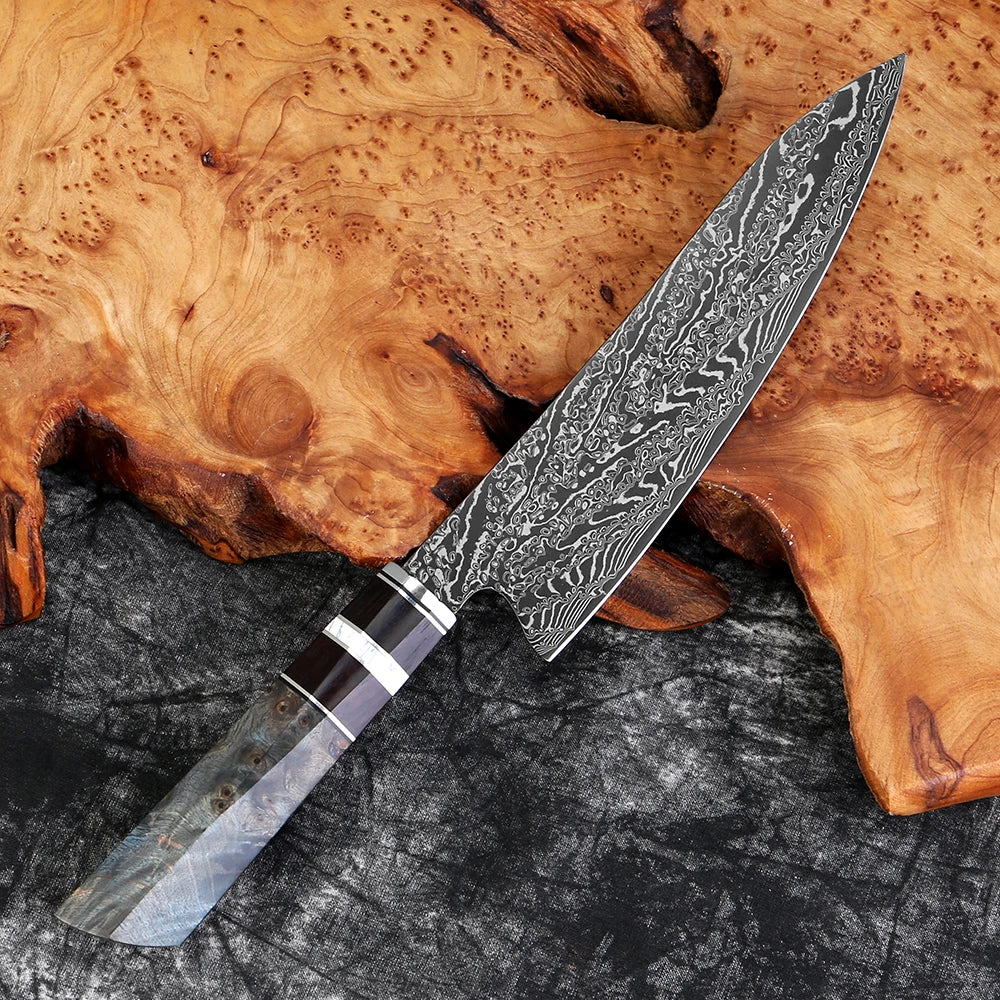 XITUO Damascus Kitchen Knife Set,1-8Piece Professional Knife Sets for Chefs,Japanese Damascus Super Steel Chef Cooking Knife - Daisan Mart