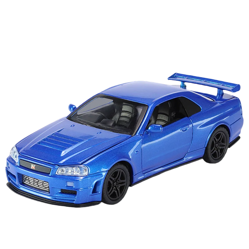 Mô Hình Xe Hợp Kim GTR R34 Tốc Độ Cho Bé Trai - Daisan Mart