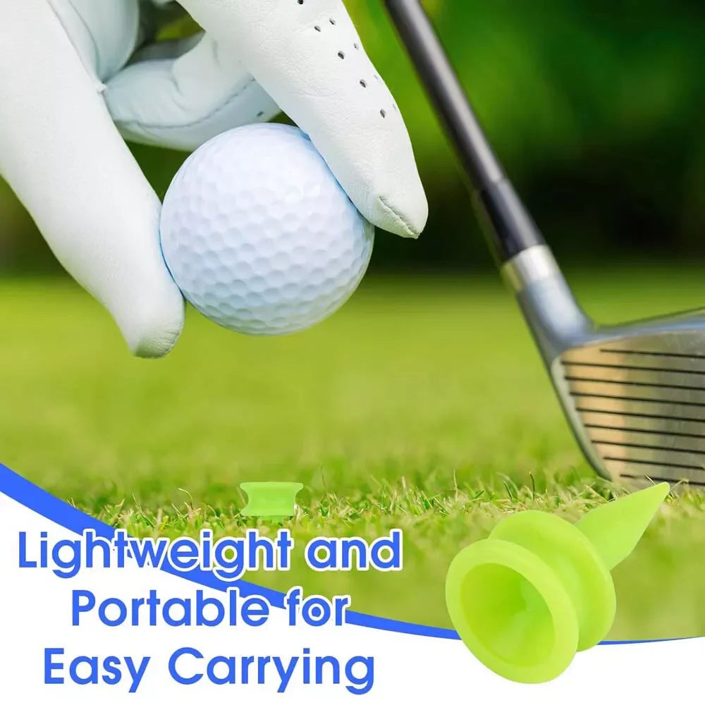 Set of 100 Professional Golf Tees 25MM Green Plastic