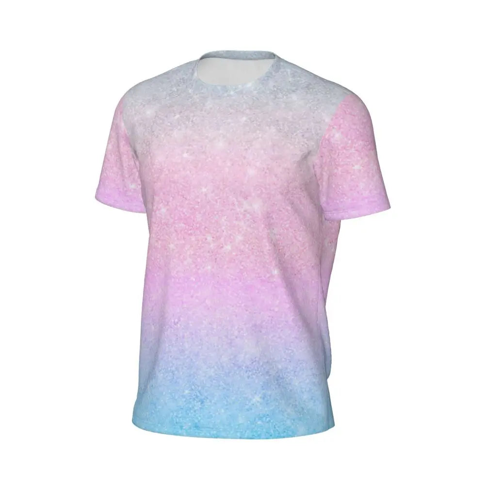 Áo Thun Nam Ombre Tím Hồng Thời Trang Hè Đầy Phong Cách