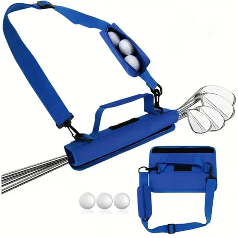 Men's Mini Golf Bag with Ultra Light Club Holder and Shoulder Strap