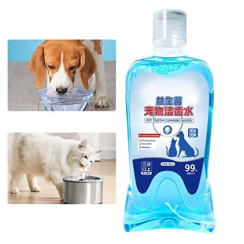 Dog Mouthwash 380ml - Deodorizes &amp; Gently Cleans