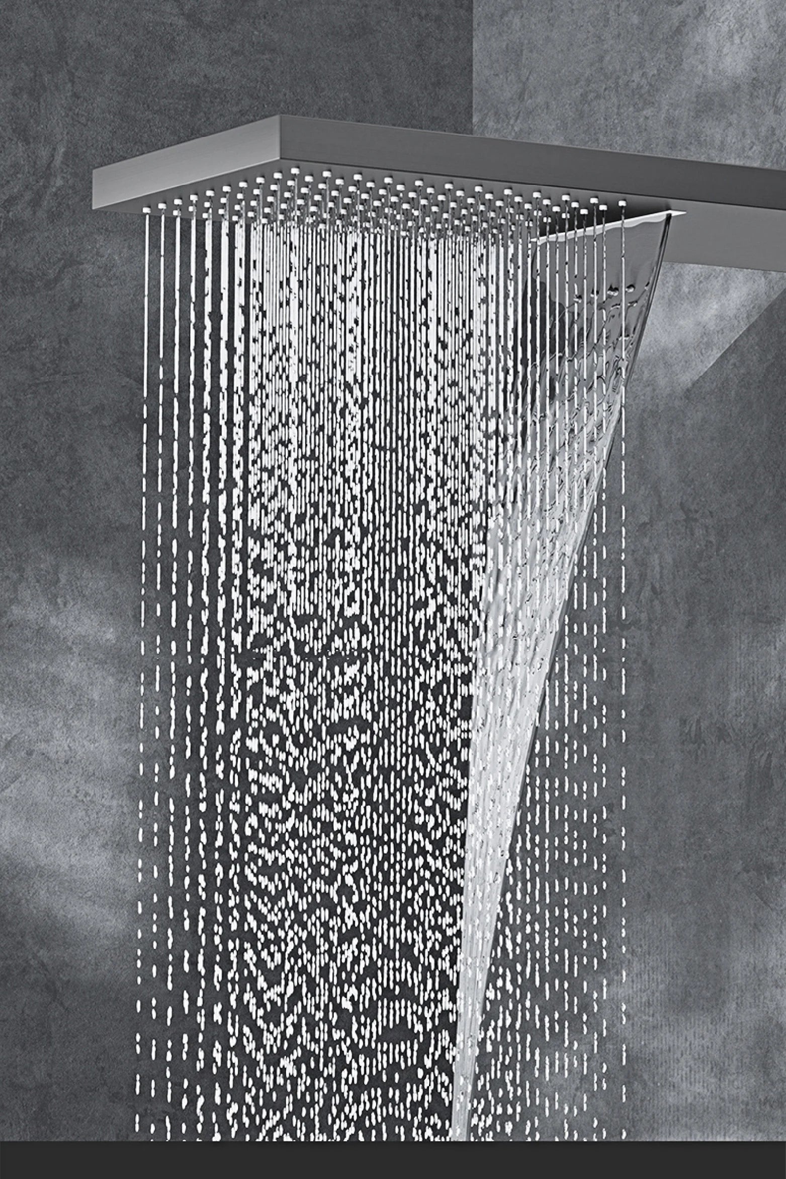 Vòi sen đen đồng thau LED 4 chức năng cao cấp