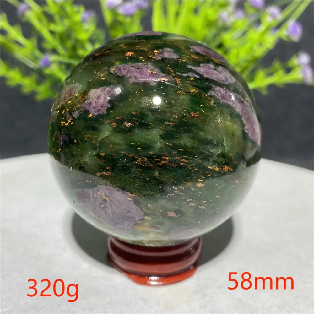 Natural Emerald &amp; Ruby Energy Ball