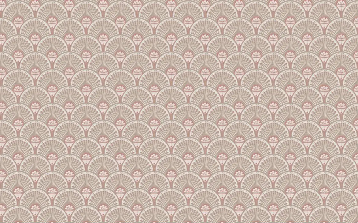 Custom Papel De Parede 3D Retro coral pink fan-shaped shell background wall wallpaper bedroom sofa background hotel wall papers