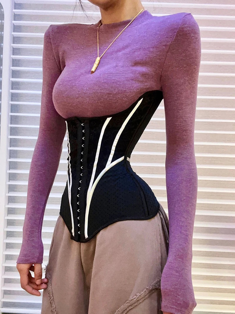 Áo Nịt Bụng Cao Cấp 5XS-4XS 25 Xương Thép Fajas Latex - Daisan Mart