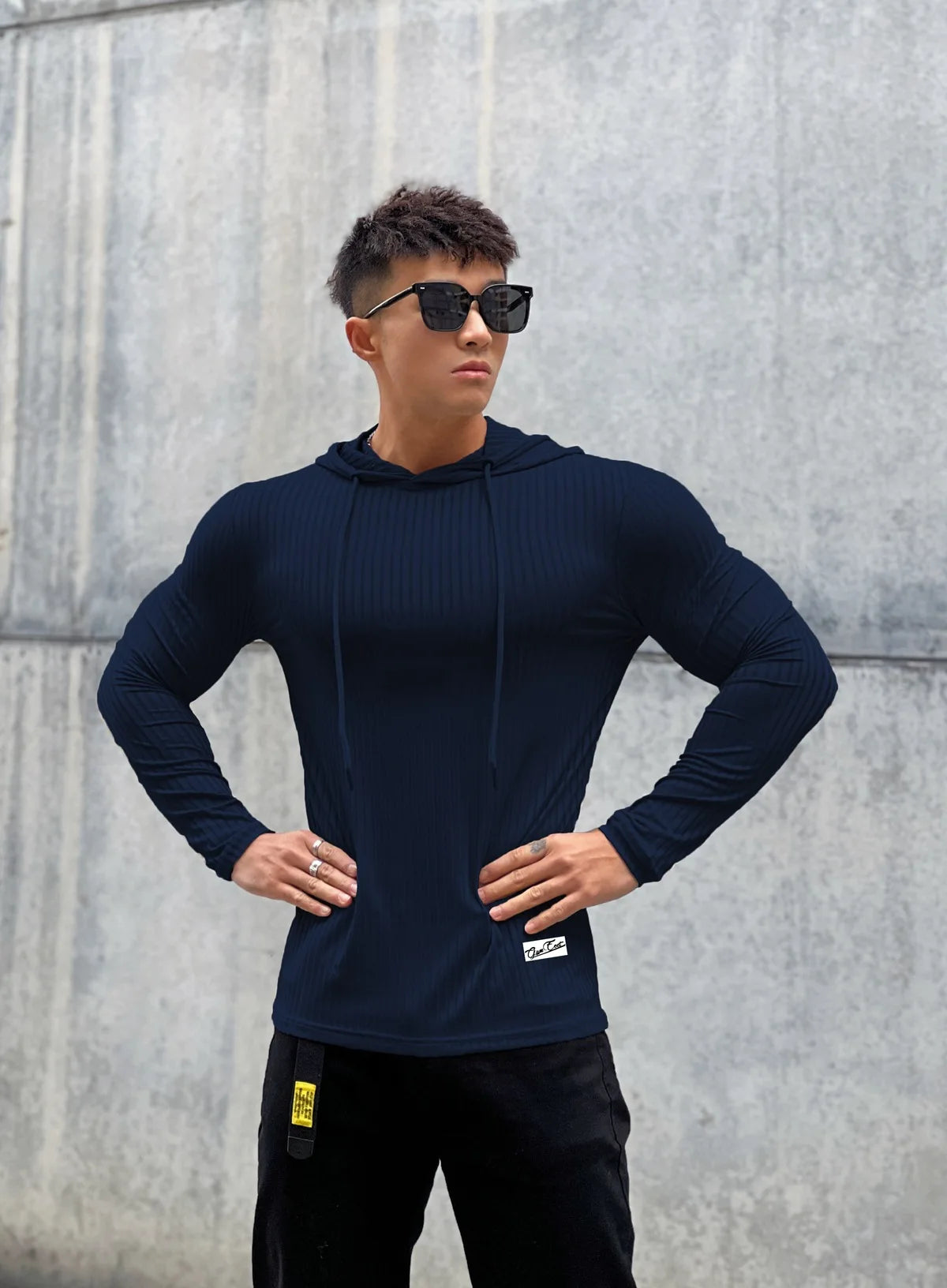 Men's Breathable Long Sleeve Gym Fitness Sports Shirt