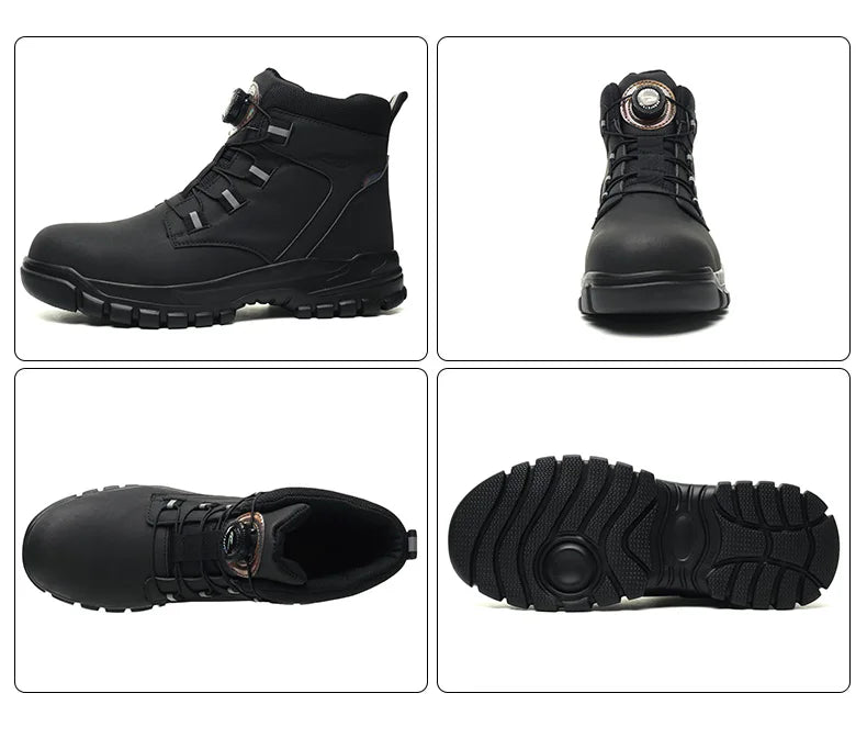 Industrial Safety Waterproof Leather Safety Shoes 2024