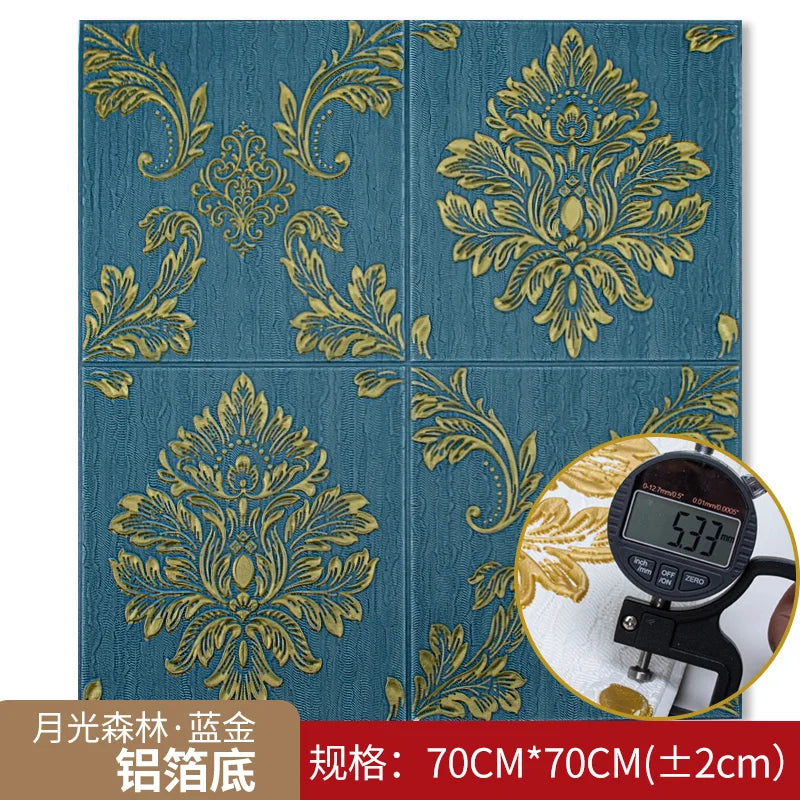 3D three-dimensional wall sticker wallpaper self-adhesive waterproof wallpaper bedroom foam brick background wall