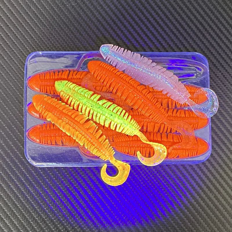 Mồi Giả Mềm KJ Curly 3.8 - Lure Câu Cá Biển 10cm