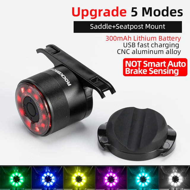 Đèn Hậu Xe Đạp Thông Minh ROCKBROS IPX6 Chống Nước - Daisan Mart