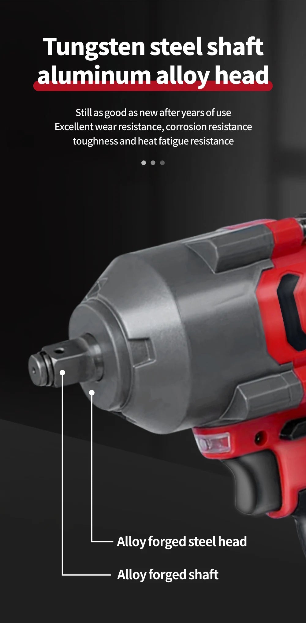 Máy vặn vít lực lớn không chổi than 850N.m dùng pin 21V - Daisan Mart