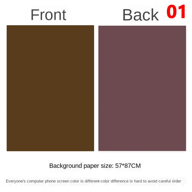 Photography Backdrops Wallpaper 57*87cm 2sides Solid Color Photo Background Props for Photo Studio Newborn Product Photographic