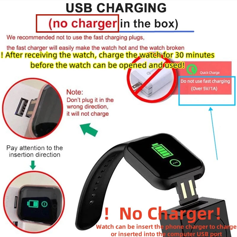 Đồng Hồ Thông Minh Unisex - Kết Nối Bluetooth & Sức Khỏe