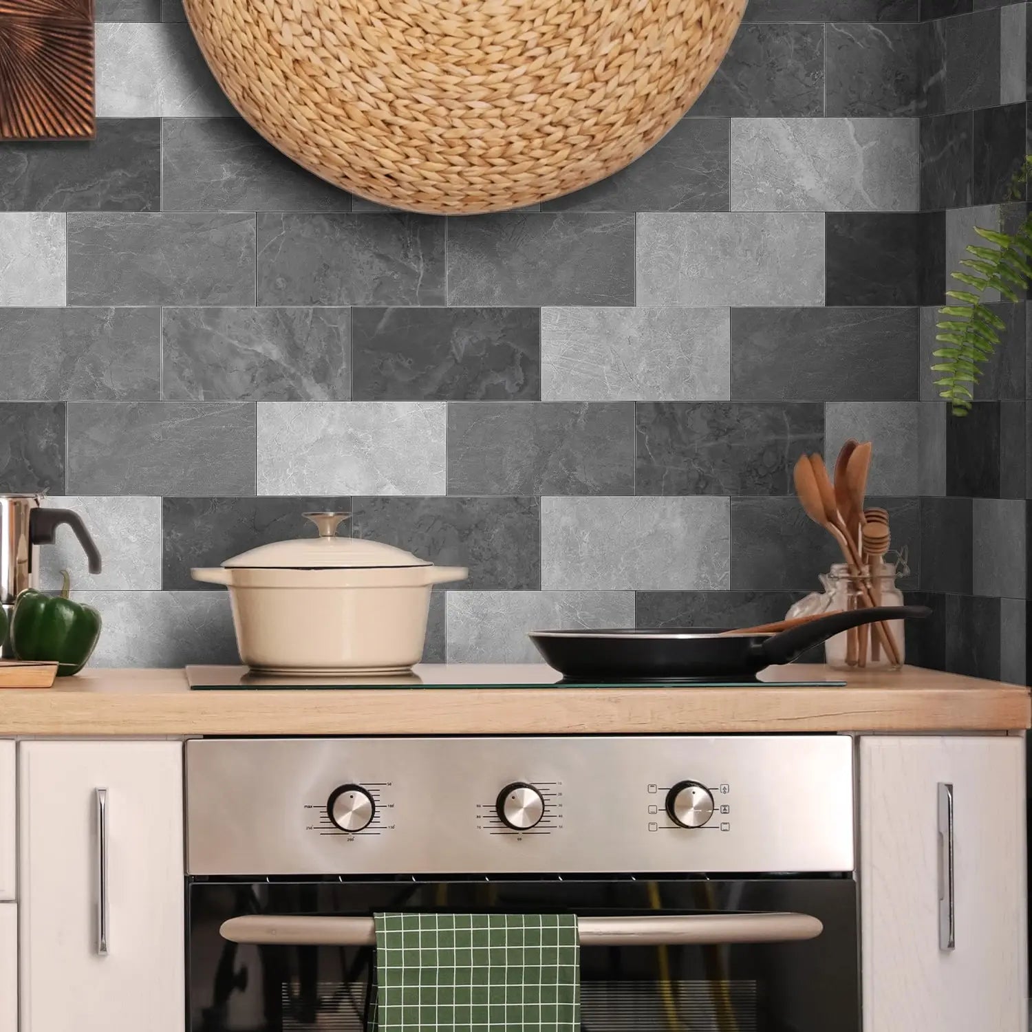 3D Waterproof Brick and Stone Decal Set - Kitchen &amp; Bathroom