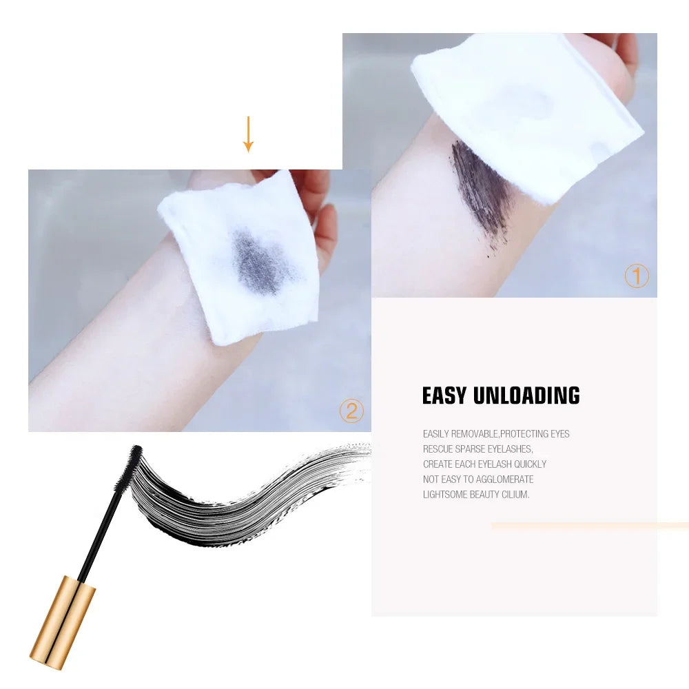 3D Long Black Mascara - Long Lasting Luxurious Gold Color