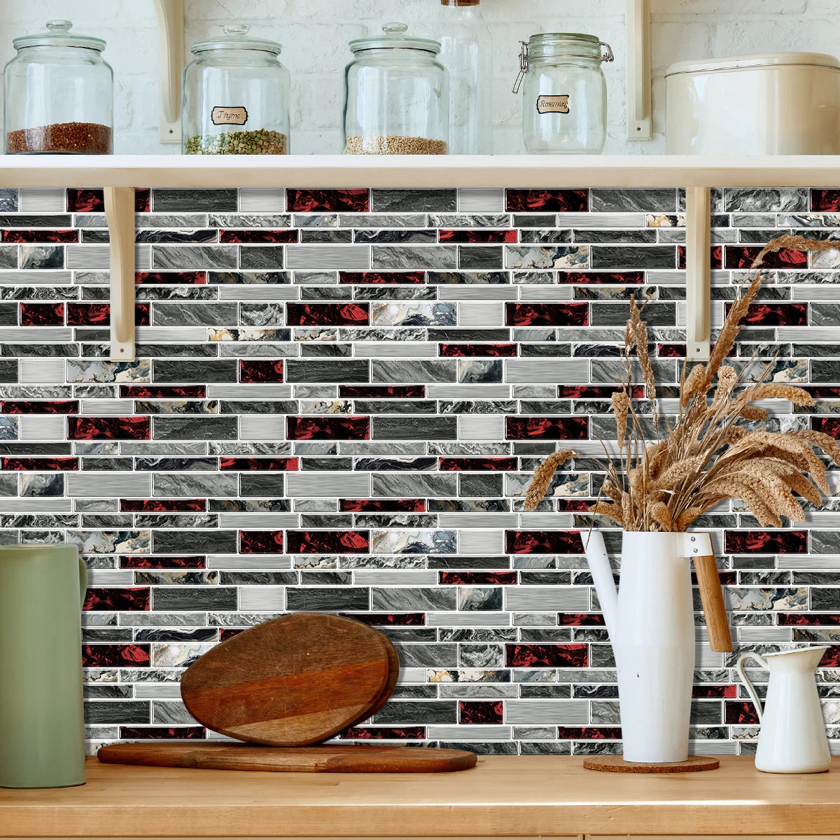 Gạch Dán Đá Cẩm Thạch Chống Thấm & Dầu Nhà Bếp