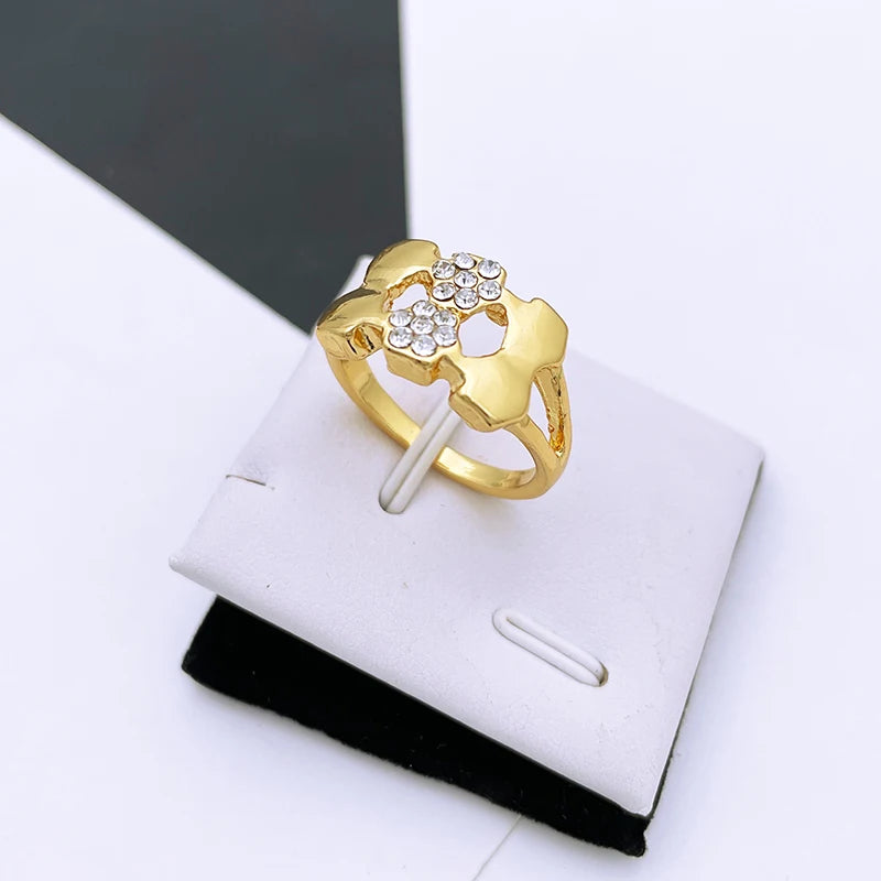 Women's Gold Jewelry Set - Fashion Bijoux Necklace Set