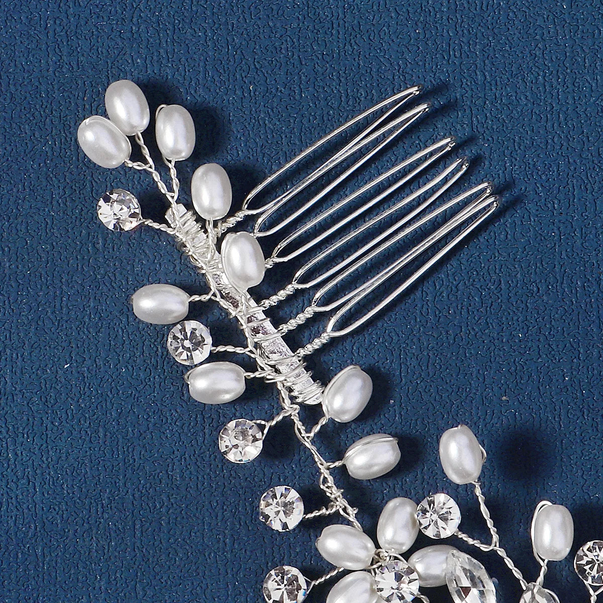 Băng Đô Hoa Ngọc Trai & Đá Lấp Lánh Dự Tiệc