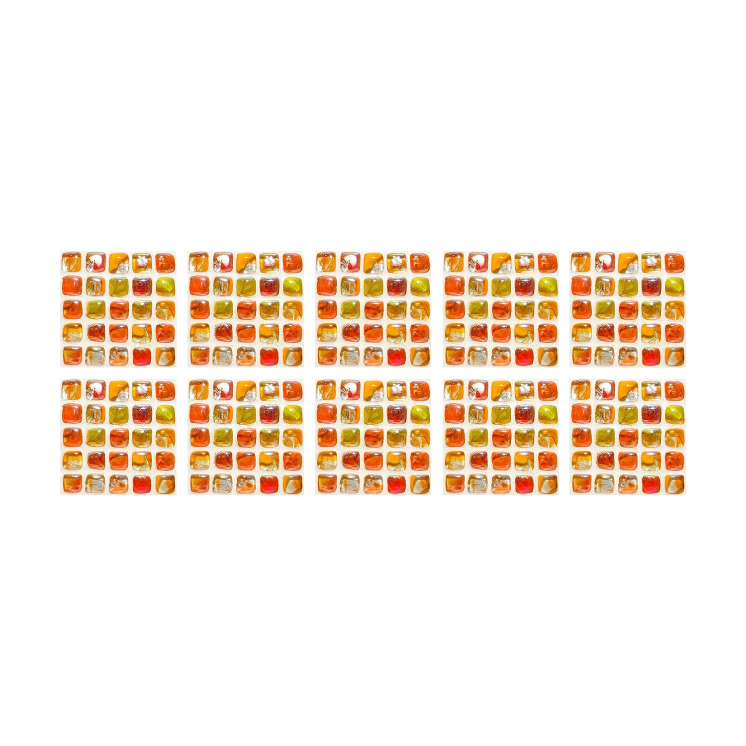 10 Waterproof Marble Mosaic Tile Stickers