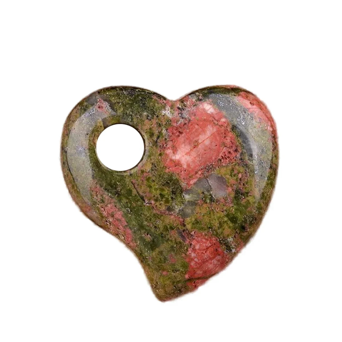 30MM Heart Shaped Quartz Healing Pendant