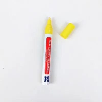 Ceramic Tile Pen Wall Grout Restorer Pen Repair Marker Grout Filler Pen for Restoring Tile Wall Floor Bathrooms Kitchen White