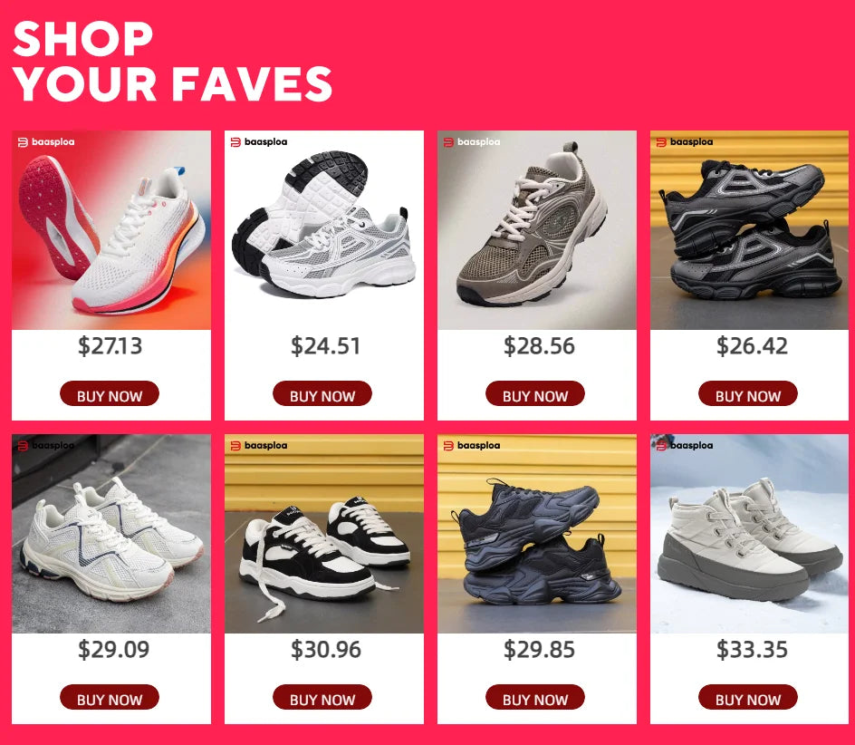 Baasploa Women's Fashion Anti-Slip Mountaineering Shoes