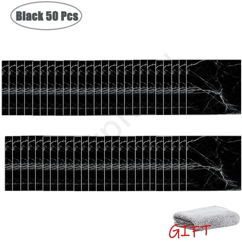 Miếng Dán Tường Vân Đá PVC Chống Nước 10-50 Miếng - Daisan Mart