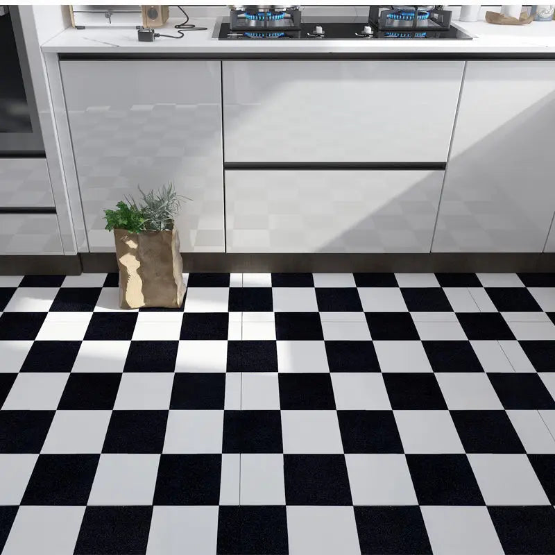 Floor Tiles Stickers Waterproof Self-Adhesive Thicken Wood Grain for Wall Ground Room Wear-resistant Home Decor Kitchen Bathroom