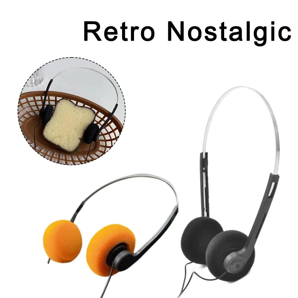 Retro Walkman music headphones, compact and fashionable