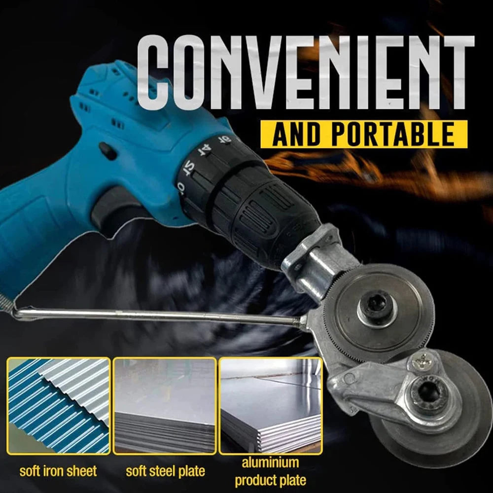 Electric Drill Plate Cutter Metal Nibbler Drill Attachment For DIY Sheet Metal Knife for Cutting Iron Steel Copper Aluminum