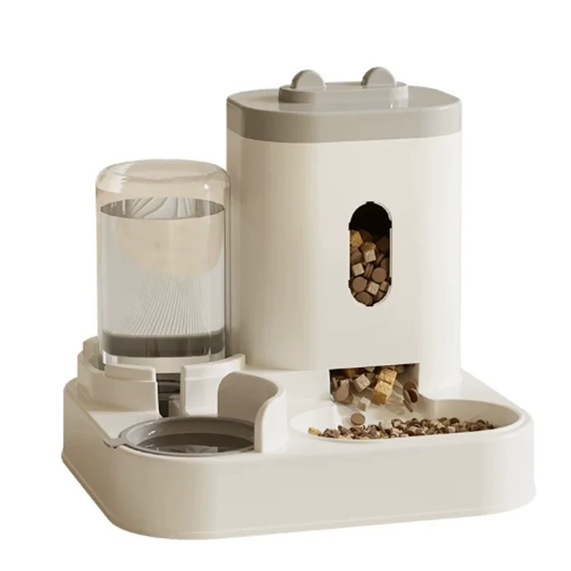 Automatic 2-in-1 Feeder Dog Food Bowl and Water Feeding Device Pet Large Food Dispenser Puppy Pet Kitten Bowl Accessories - Daisan Mart