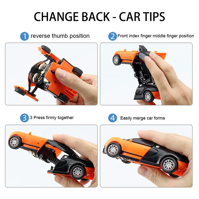 Ô tô Robot Biến Hình Tự Động Tương Tác Cha Con - Daisan Mart