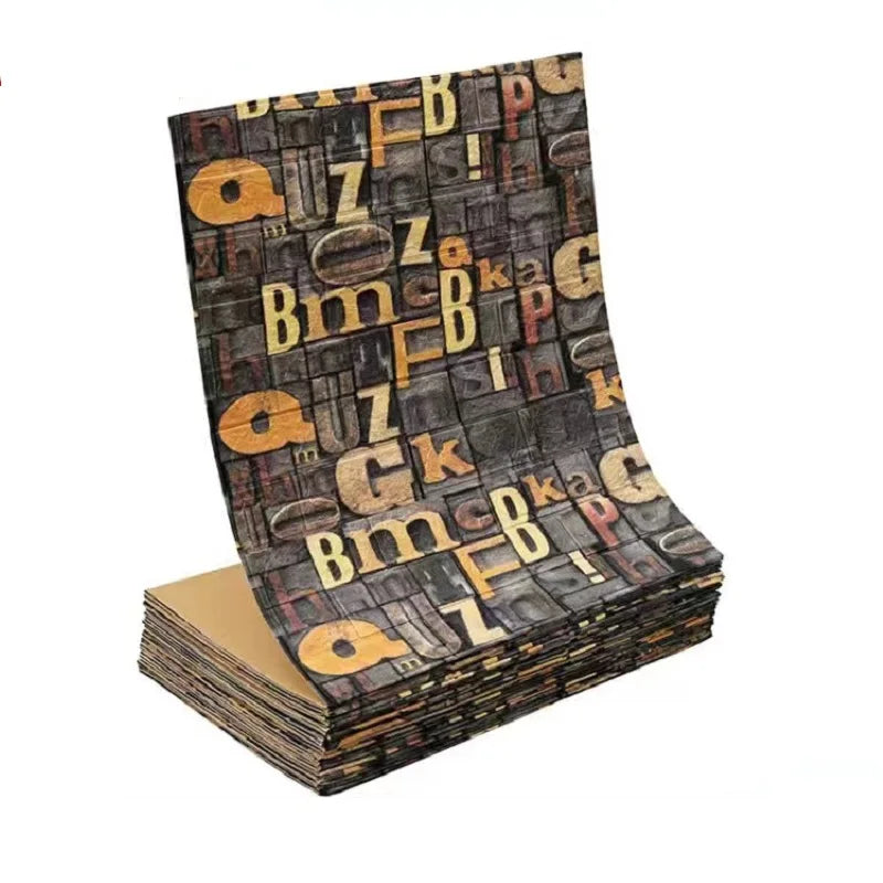 Giấy dán tường 3D chống nước giả gạch tự dán 70x100