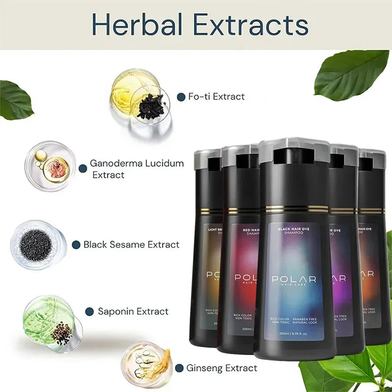 5 Colors Hair Dye Shampoo Care &amp; Restoration