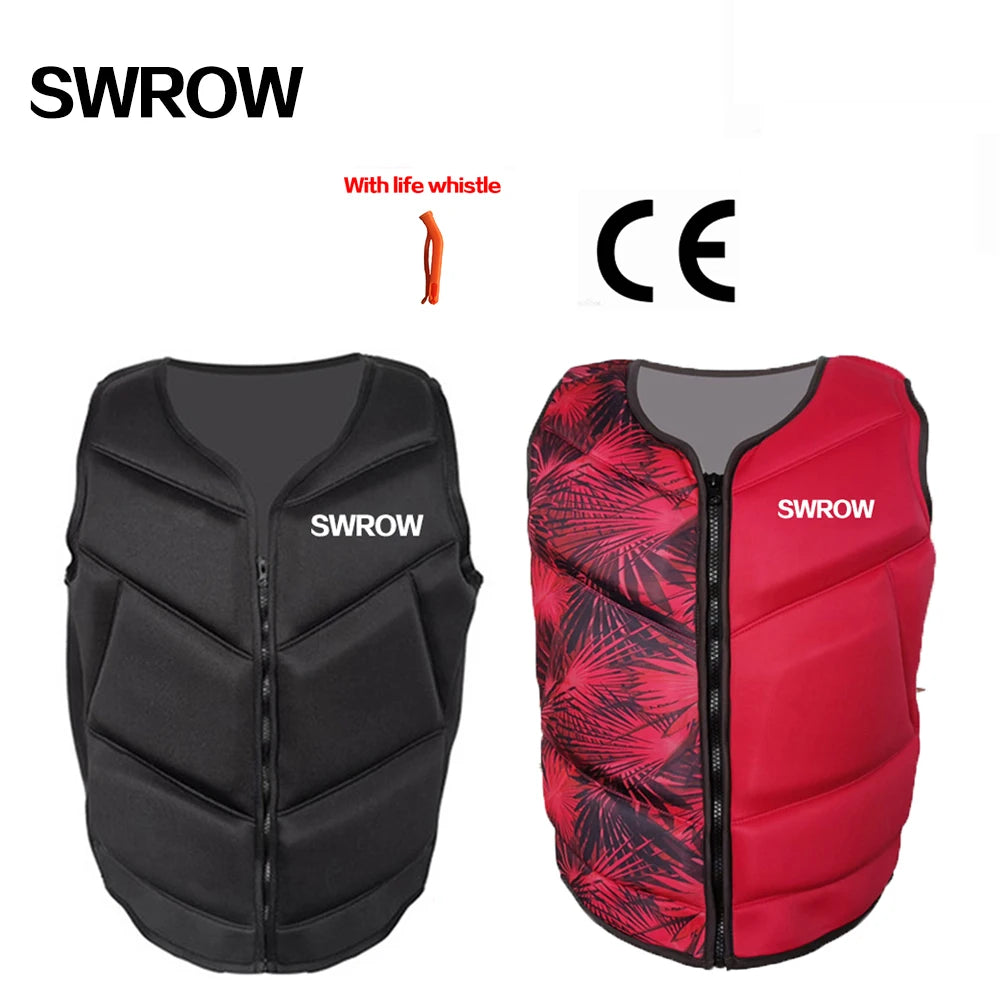 New Adults Neoprene Life Jackets Water Sport Floating Vest Kayak Ski Buoyancy Aid Sailing Boating Water Entertainment Project