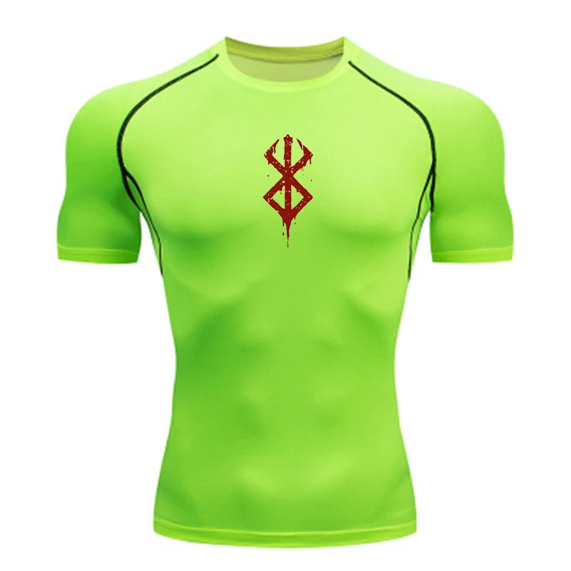 Men's Quick Dry Bodycon Sports Shirt for Summer Gym