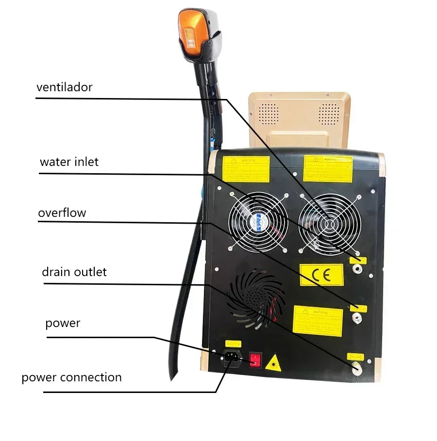 808nm Alexandrite Professional Soprano Diode Ice Titanium Laser Body Hair Removal Machine 4 Wave Device Permanent CE Woman 4000w