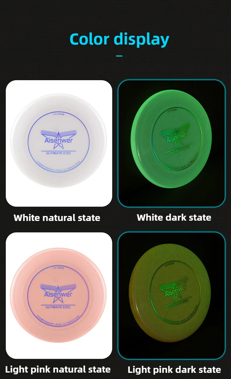 Professional 175g Ultimate Flying Disc Sport Disc Flying Saucer for Adult Teens Kids Outdoor Game Beach Backyard Camping Sports