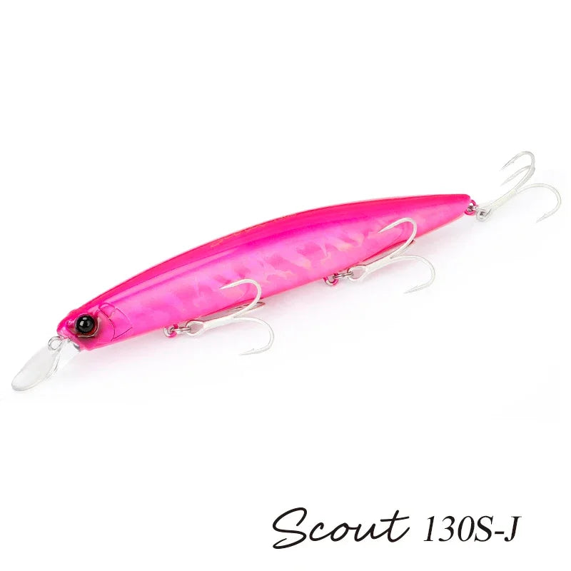 TSURINOYA 130S Sinking Minnow Fishing Lure SCOUT 130mm 24g Long Casting Seabass Flounder Artificial Large Sea Fishing Hard Baits