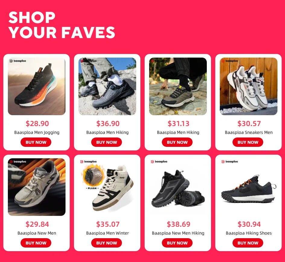 Giày Leo Núi Nam Baasploa Chống Trượt Kháng Nước