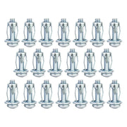 20pcs Jack Nuts Screw Petal Screw Anchors Petal Expansion Plugs for Curtain Expansion Clamp Petal Rivet Lock Jack Nut Bolt