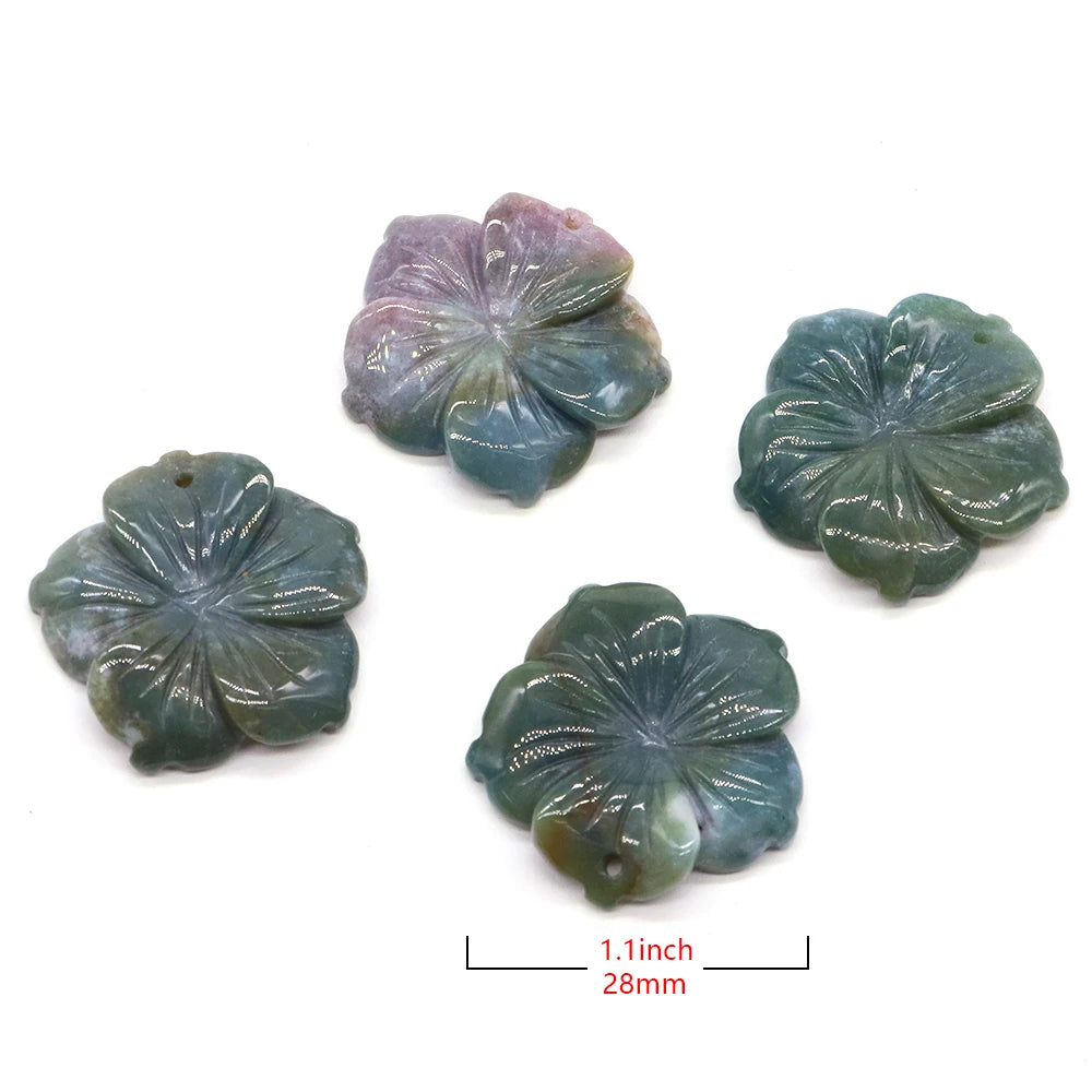 Amethyst Flower Natural Gemstone Pendant